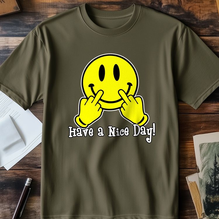 Nice Day Smiley Face T-Shirt - Spread AU image 4