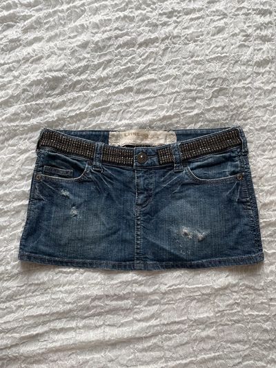 y2k low rise micro mini skirt