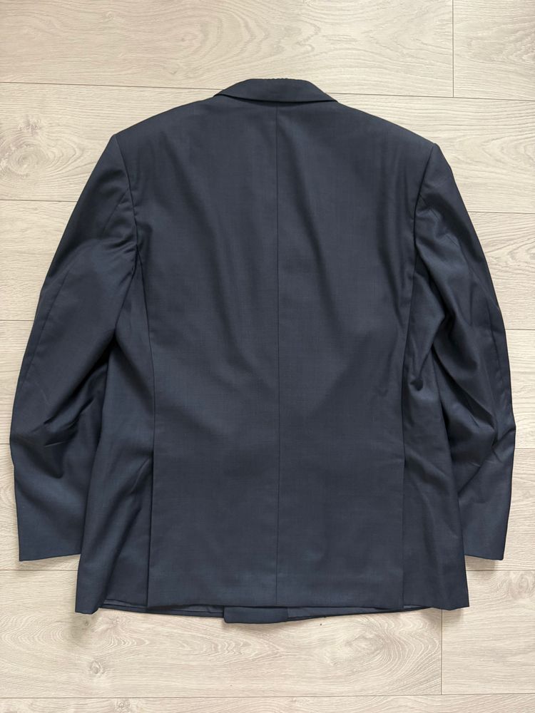 Novecento 1980s Loro Piana Super 100s Tasmanian Wool Double Breasted Jacket Navy - Size XL image 7