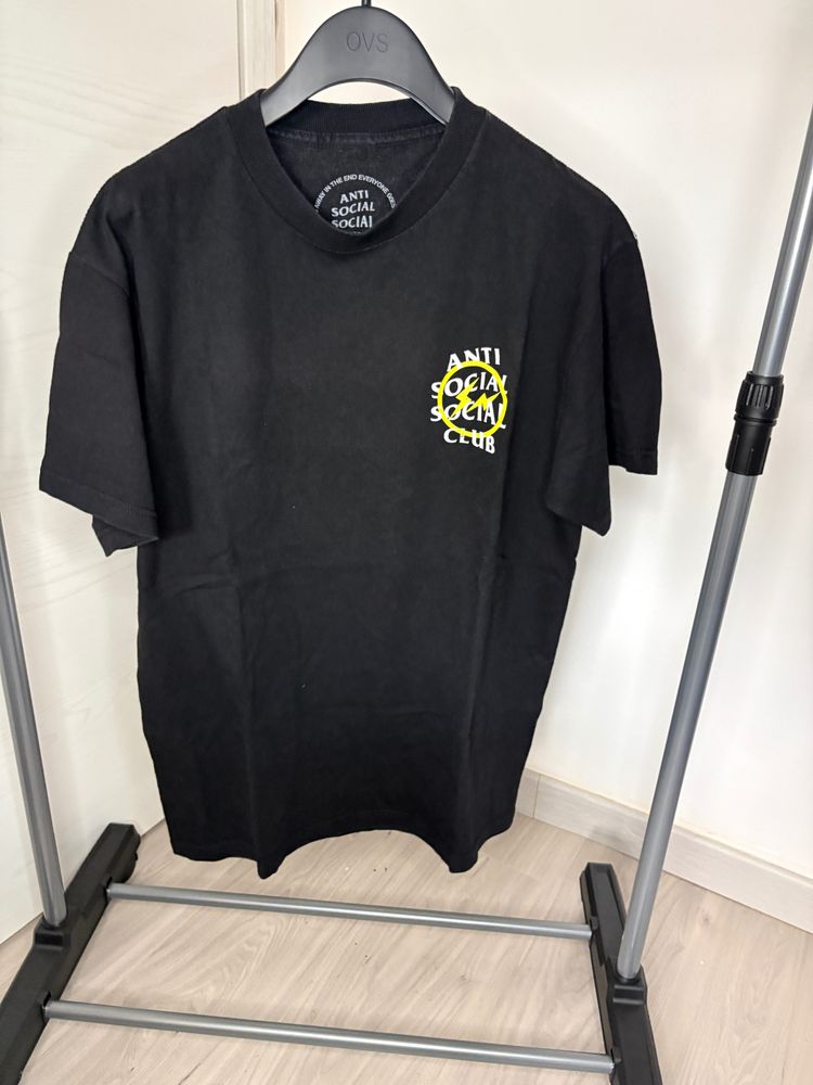 Anti Social Social Club Black T-Shirt x frgment 