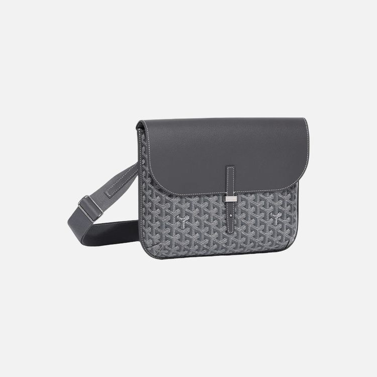 Goyard Coursier Messenger Bag Grey