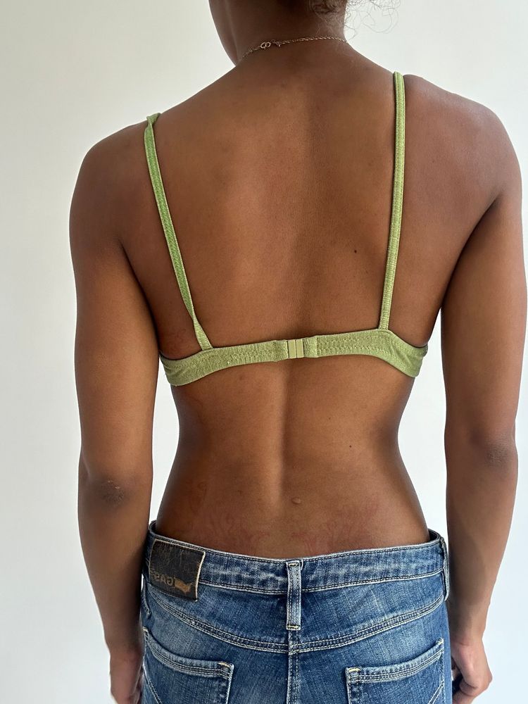 BEST PICKS | small green iridescent print bikini set imagen 5