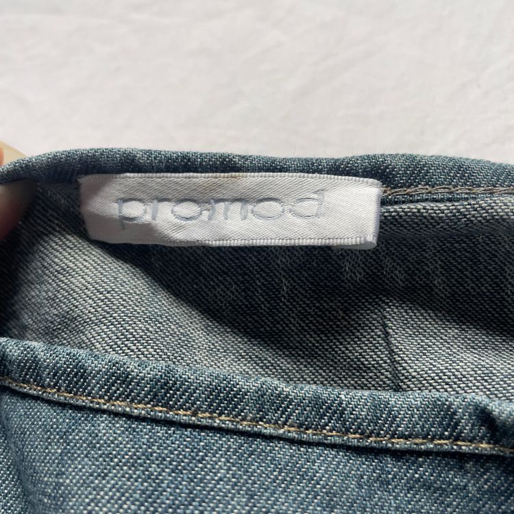 Y2K Tiered Denim Midi Skirt obraz 3