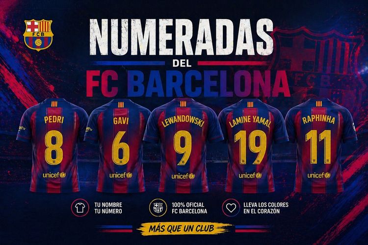 Numeradas del Fc Barcelona
