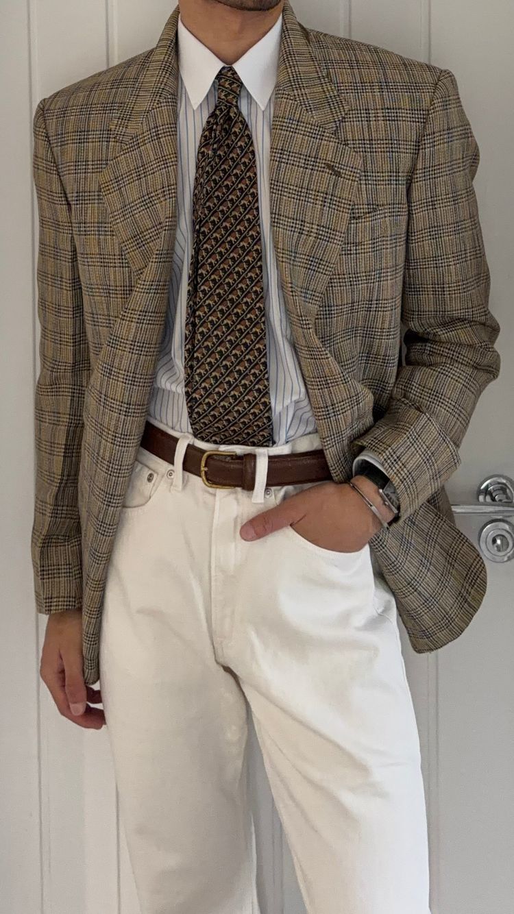 Giorgio Armani Mainline 1980s Linen Cotton 2B Textured Sport Jacket Blazer - Size M image 4