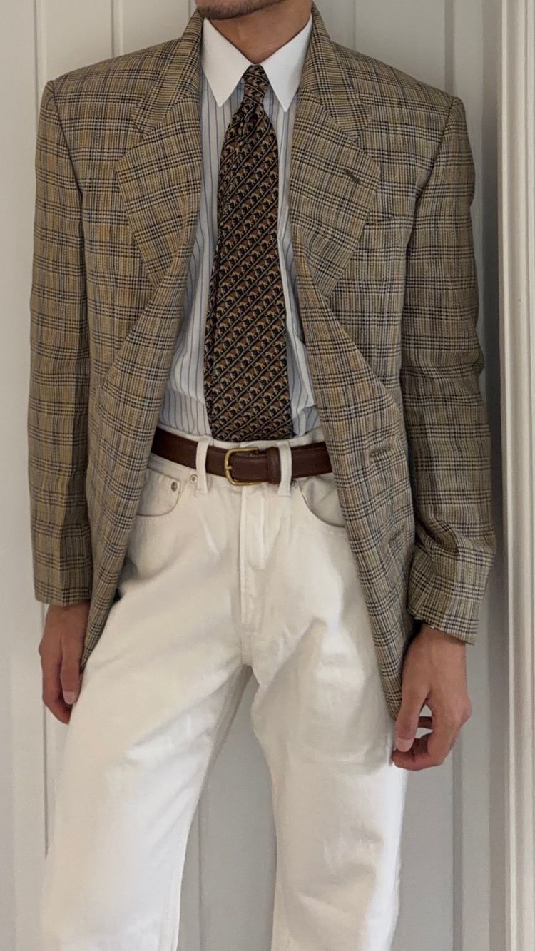 Giorgio Armani Mainline 1980s Linen Cotton 2B Textured Sport Jacket Blazer - Size M image 6