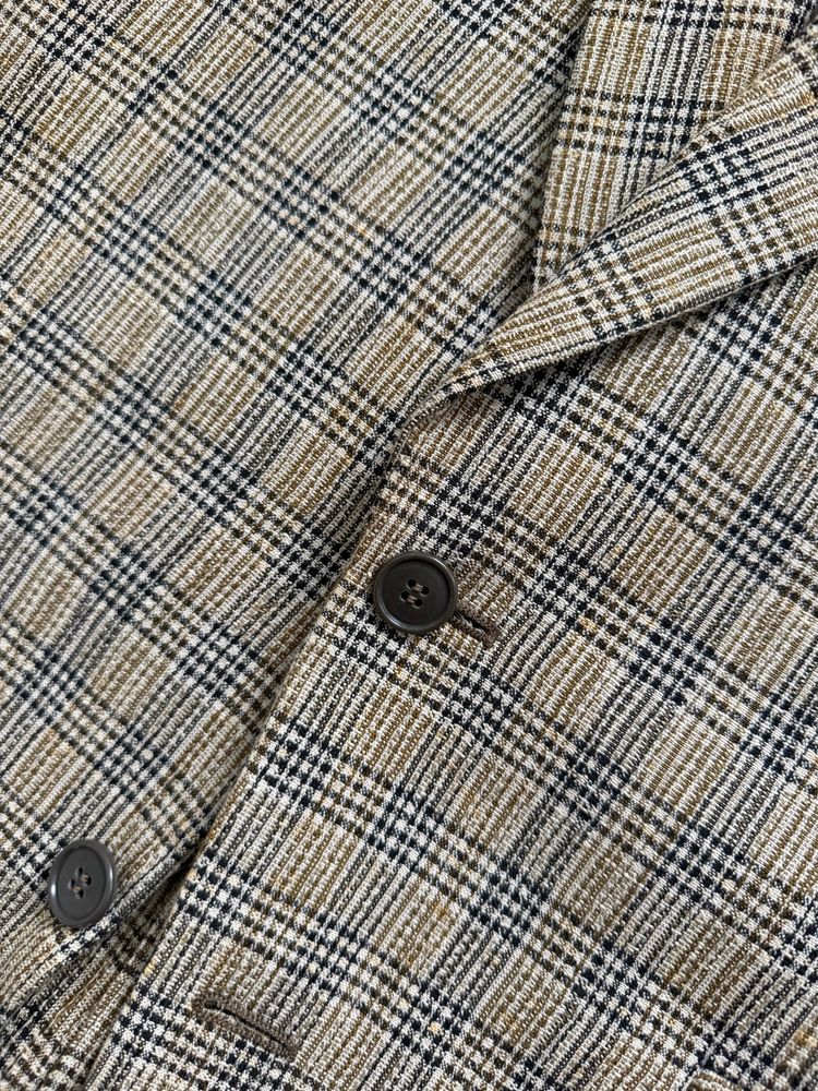Giorgio Armani Mainline 1980s Linen Cotton 2B Textured Sport Jacket Blazer - Size M image 8