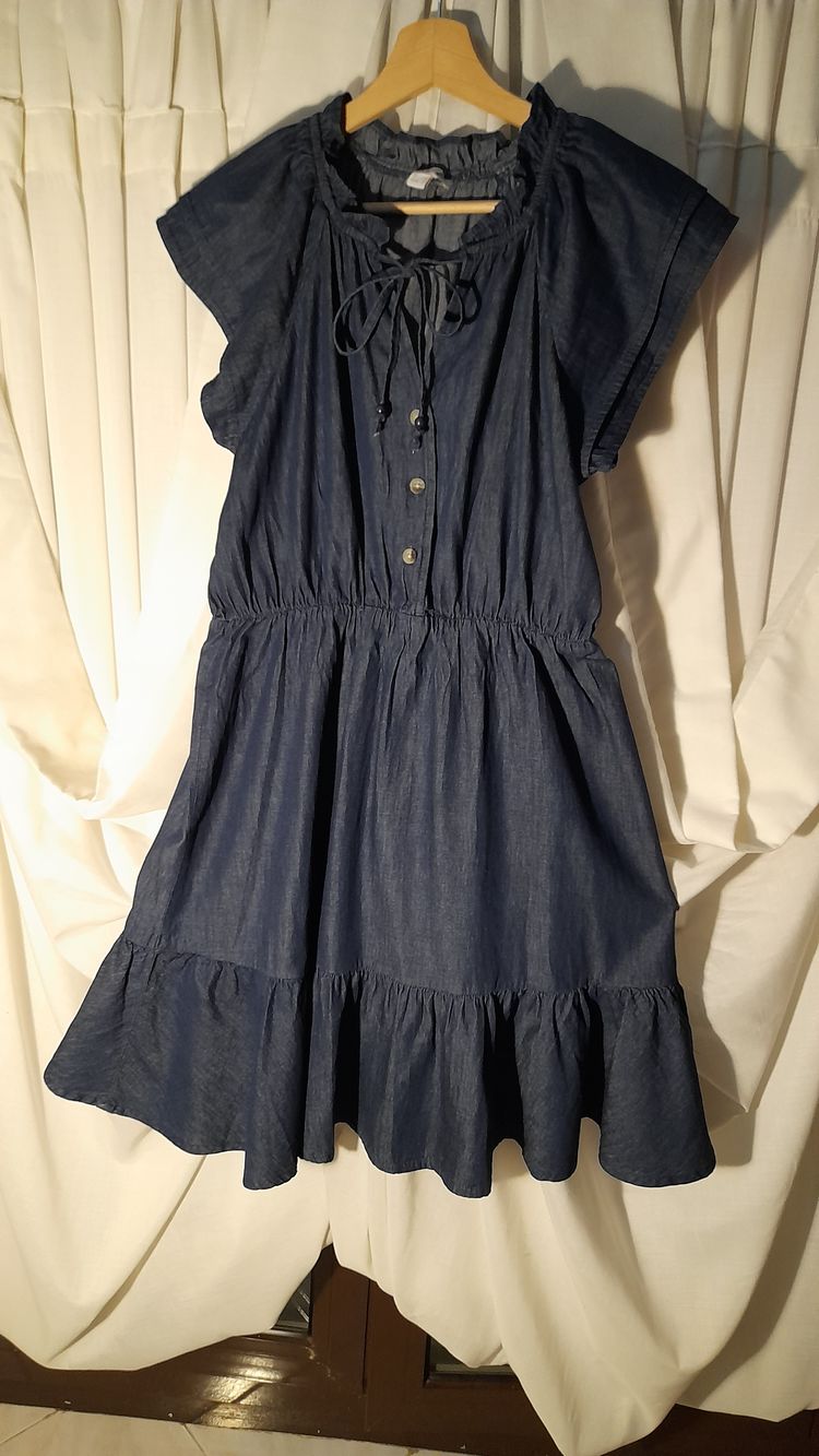 Nice & Chic Vestito da donna maniche corte tipo denim
