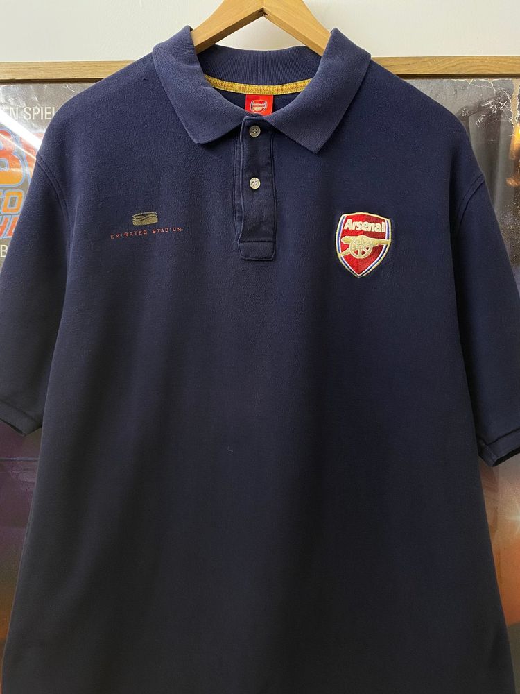 2000s Arsenal FC Emirates Stadium Merch Polo Shirt obraz 2