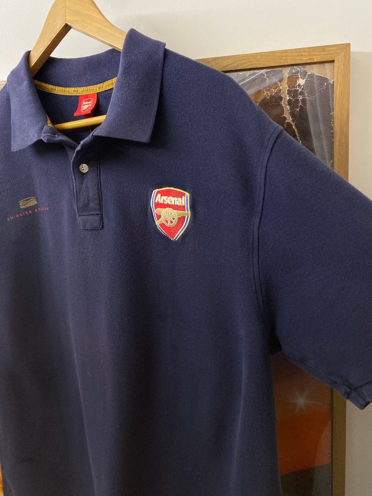 2000s Arsenal FC Emirates Stadium Merch Polo Shirt obraz 3