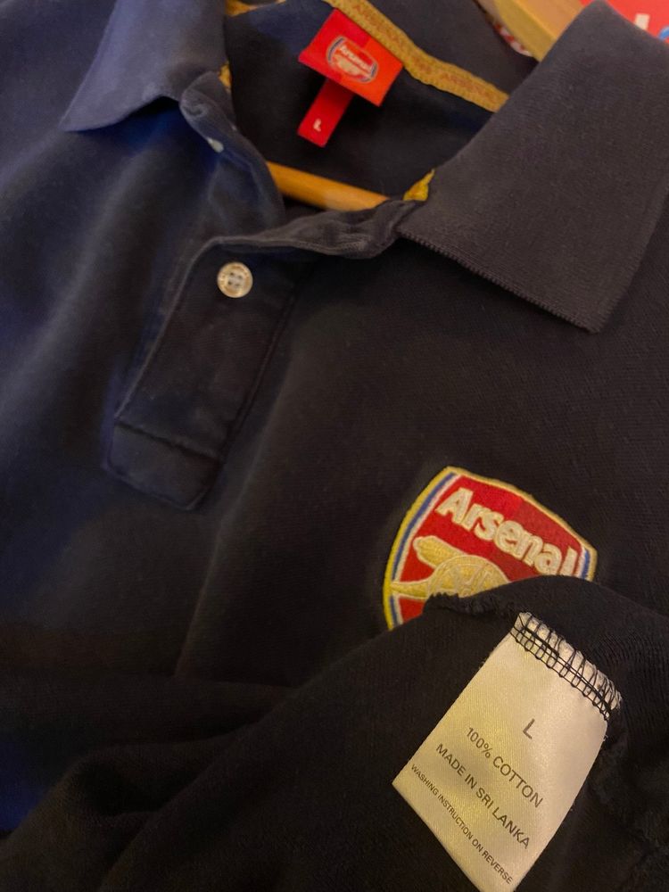 2000s Arsenal FC Emirates Stadium Merch Polo Shirt obraz 5