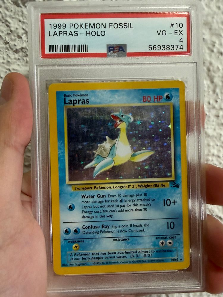 Pokemon 1999 Pokemon TCG Fossil Lapras PSA 4 product image