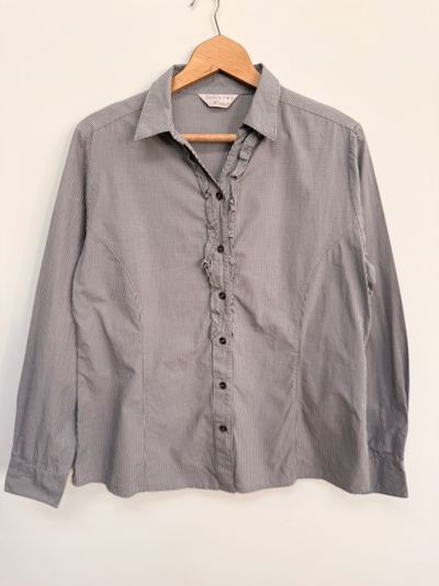 Double Two Woman Checkered Button-Up Shirt