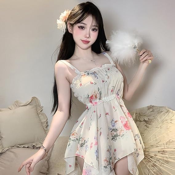 Floral Print Sleeveless Dress