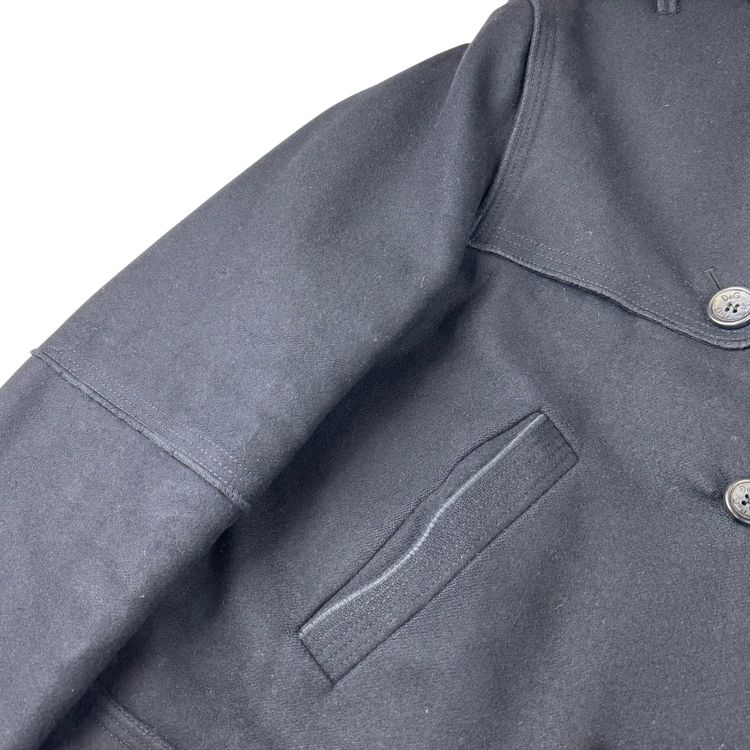 Dolce & Gabbana Double-Breasted Wool Peacoat Navy Rare obraz 7