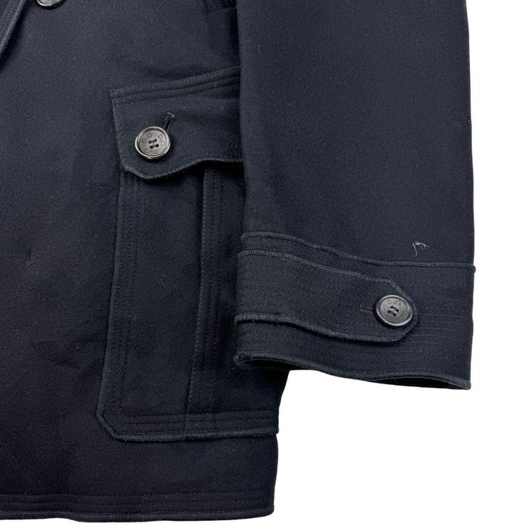 Dolce & Gabbana Double-Breasted Wool Peacoat Navy Rare obraz 6