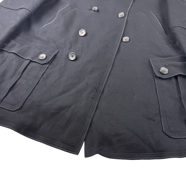 Dolce & Gabbana Double-Breasted Wool Peacoat Navy Rare obraz 4