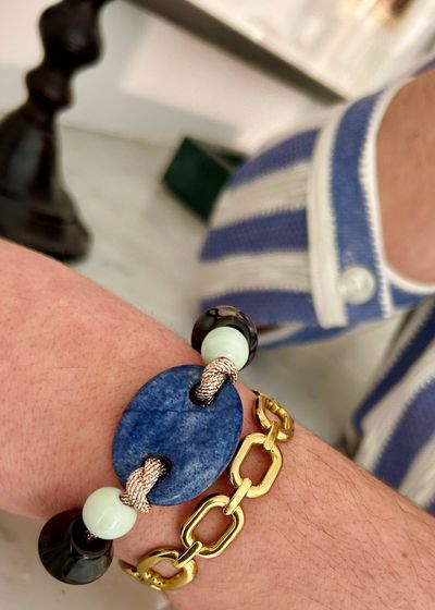 Pulsera Link stone Blue
