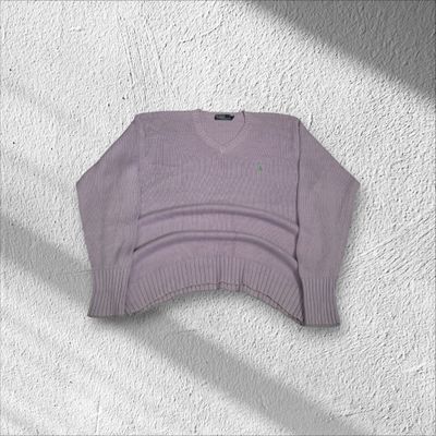 Polo By Ralph Lauren Lavender Knit Sweater