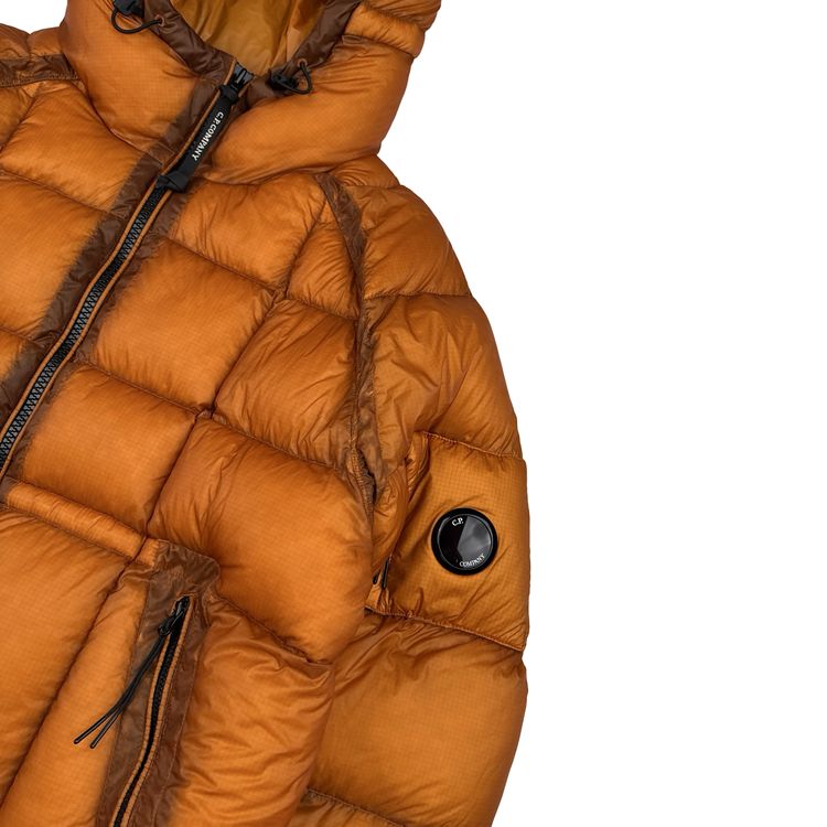 CP Company Orange Down Filled DD Shell Lens Viewer Puffer Jacket - Large image 11