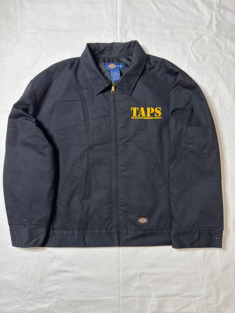 Dickies Black Zip-Up Jacket With Taps Logo