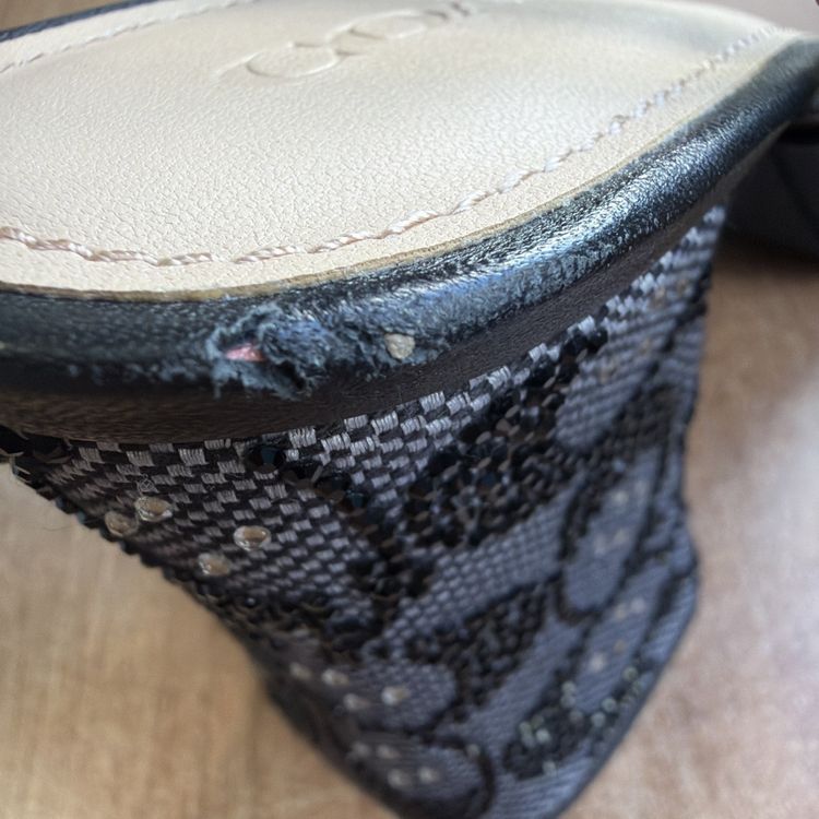 Coach Platform Sandal Crystal Signature Jacquard Uk 5 USA 7 Eu 36.5 Charcoal BN image 7