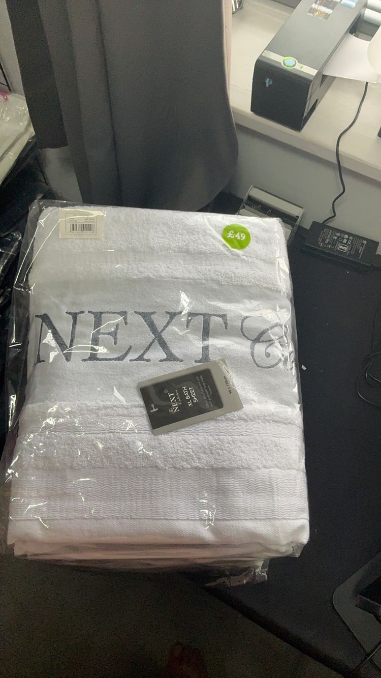 Next collection White bath sheet next collection  product image