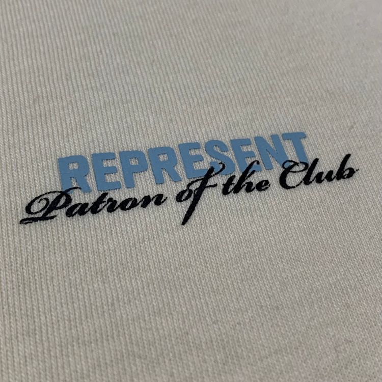 Represent Small Patron Of The Club Cream White Tee 2023 image 3