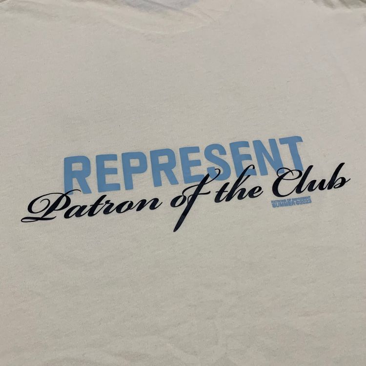 Represent Small Patron Of The Club Cream White Tee 2023 image 2