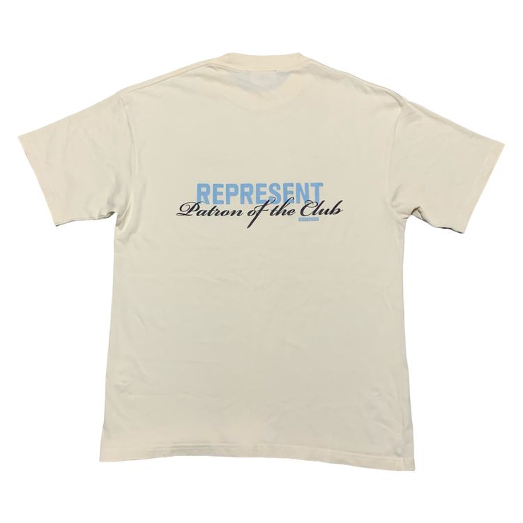 Represent Small Patron Of The Club Cream White Tee 2023