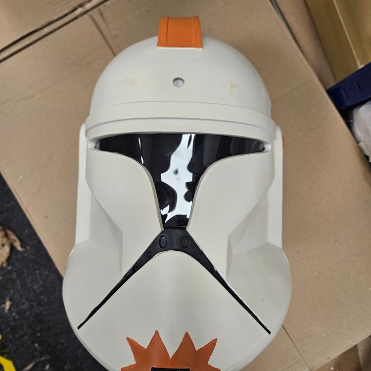 Star Wars Clone Trooper Commander Cody Phase 1 Resin Cosplay Helmet DAMAGED 3