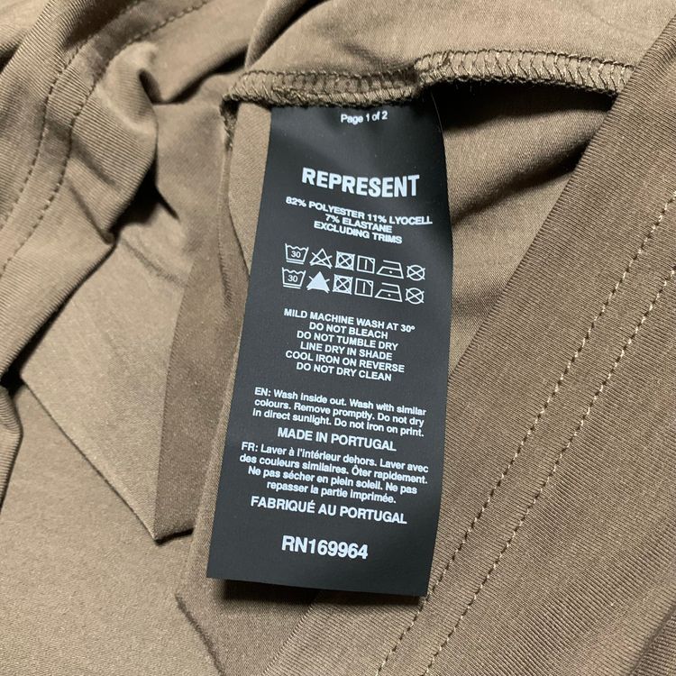 Represent Medium 247 Future Terrains Umber Oversized Tee 8