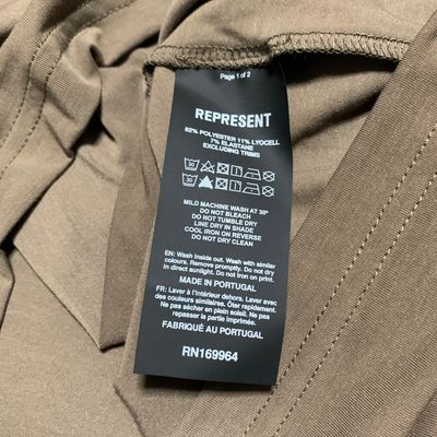 Represent Medium 247 Future Terrains Umber Oversized Tee 8