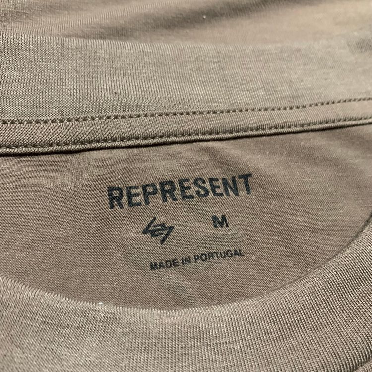 Represent Medium 247 Future Terrains Umber Oversized Tee 2