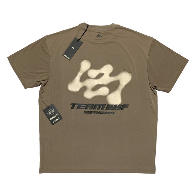 Represent Medium 247 Future Terrains Umber Oversized Tee 1