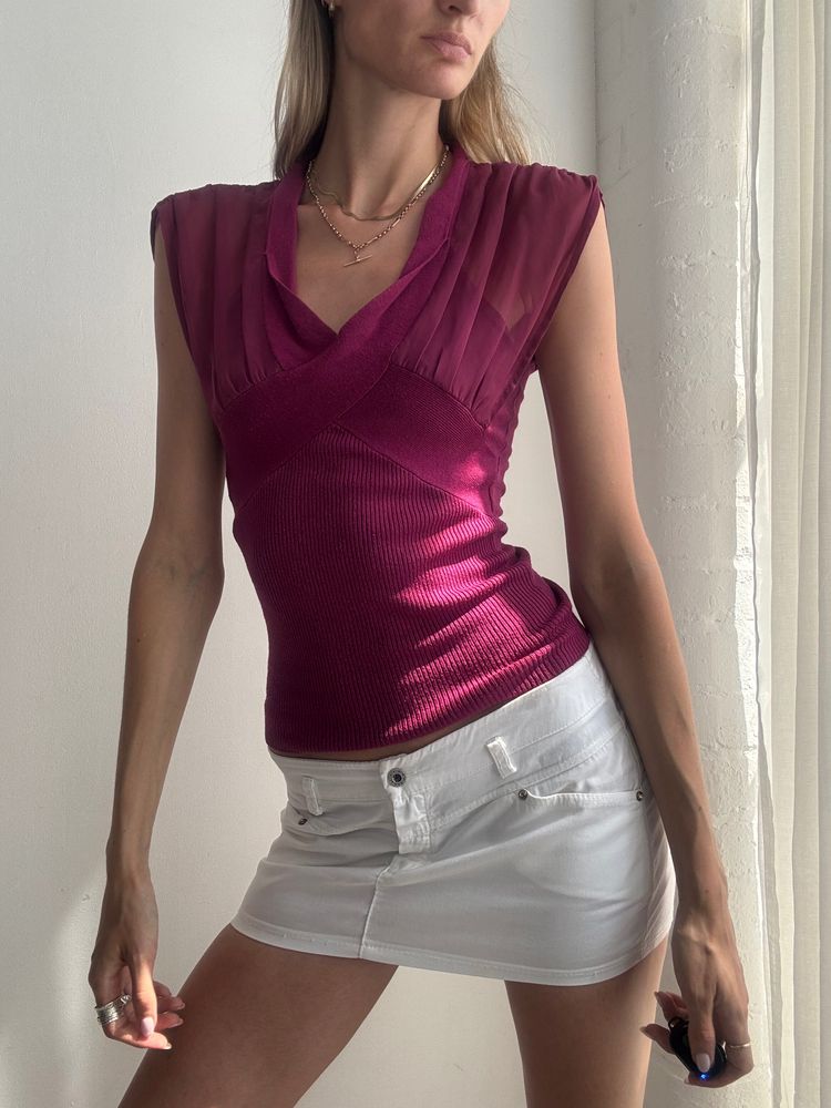 Purple Sleeveless Top 