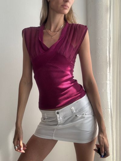 Purple Sleeveless Top