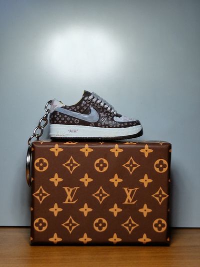 Brown Louis Vuitton Sneaker Keychain