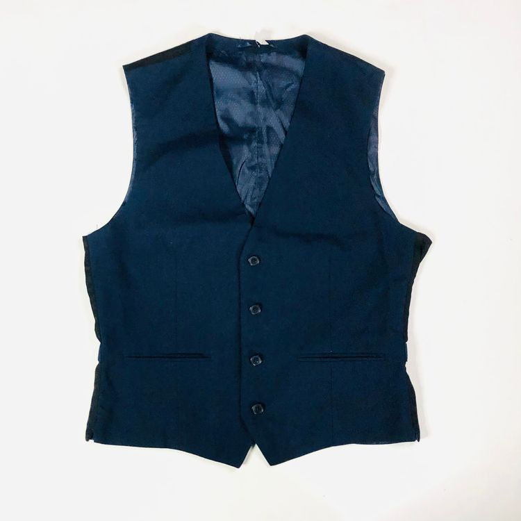Ventura Mens Smart Blue Suit Waistcoat Vest Size 38R Slim Fit Wedding Races Work image 10