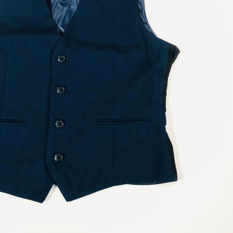 Ventura Mens Smart Blue Suit Waistcoat Vest Size 38R Slim Fit Wedding Races Work image 7