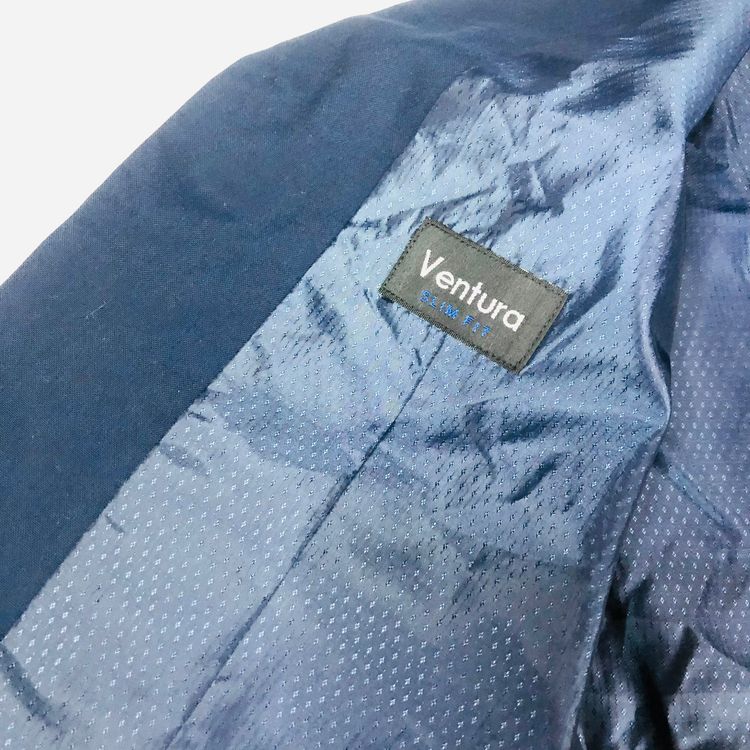 Ventura Mens Smart Blue Suit Waistcoat Vest Size 38R Slim Fit Wedding Races Work image 13