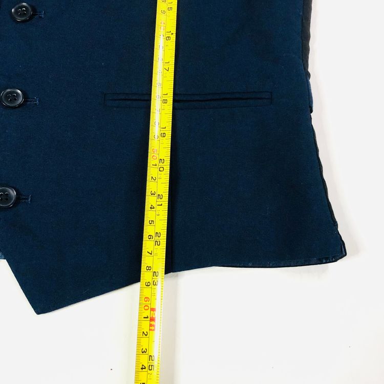 Ventura Mens Smart Blue Suit Waistcoat Vest Size 38R Slim Fit Wedding Races Work image 8