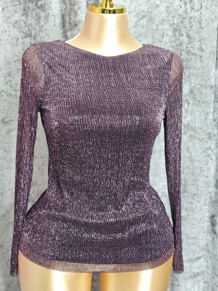 Phase Eight Purple Long Sleeve Top