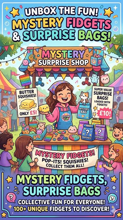 Mystery Sensory Box Squishies , Fidgets etc