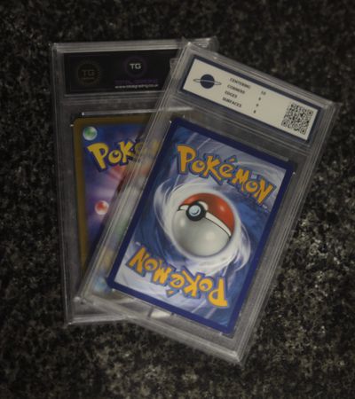 Pokémon Trading Card slabs