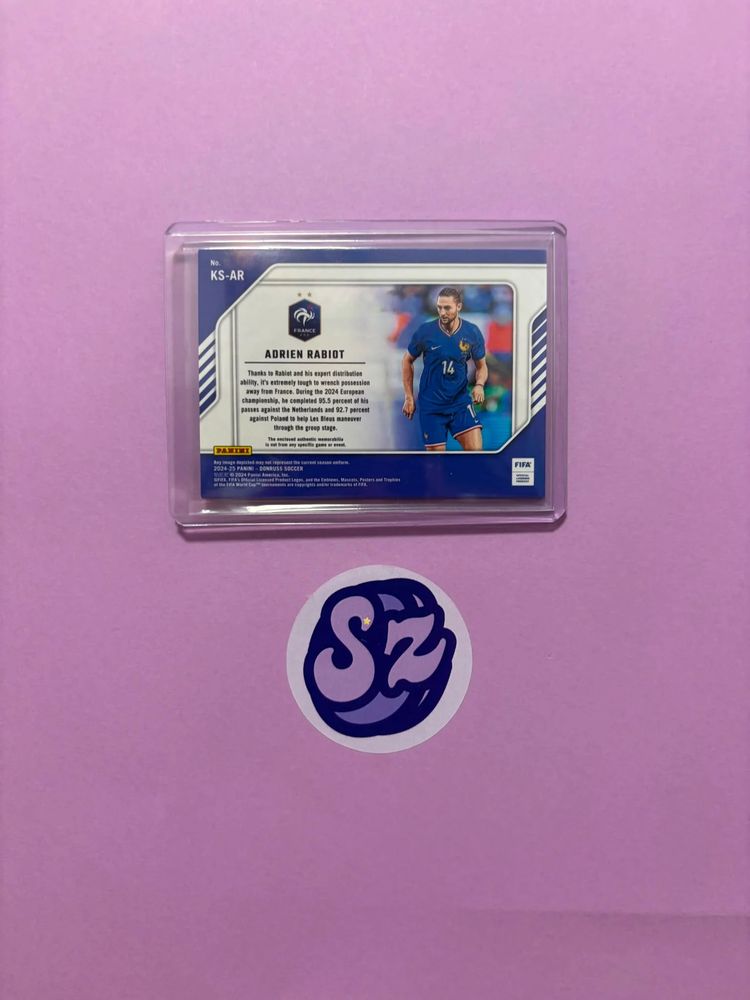 Adrien Rabiot Patch Kit Series Panini Donruss 2024/2025 2