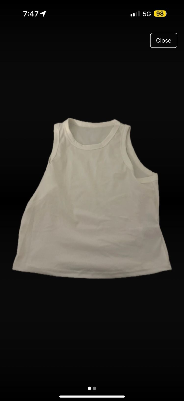 DAZY White Sleeveless Tank Top product image