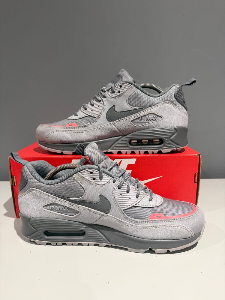 Nike Air Max 90 Surplus Wolf Grey Pink Salt UK 8.5 (No Box) obraz 2