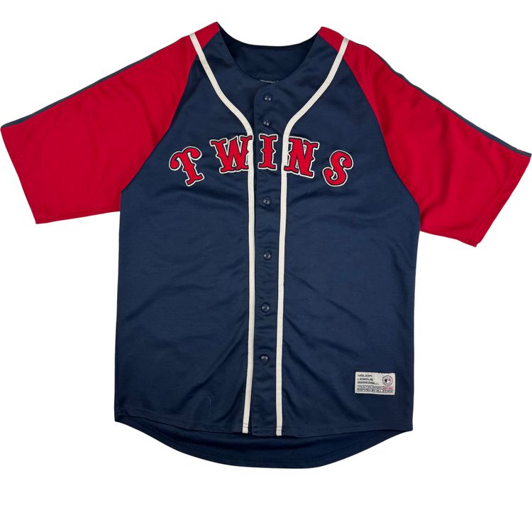 Majestic Minnesota Twins MLB Jersey Navy Red