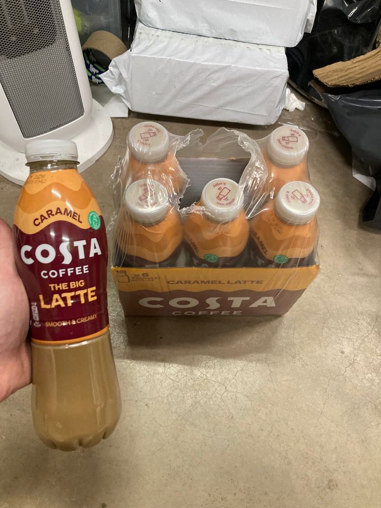 6X Costa Coffee Caramel Latte Bottled Drink RRP £30